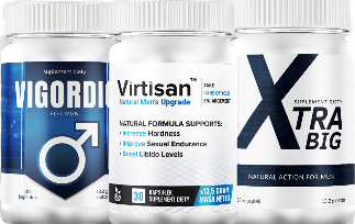 Trzy produkty razem-Vigordic, Virtisan, Xtrabig dla mężczyzn